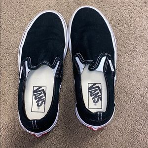 Black and white Vans